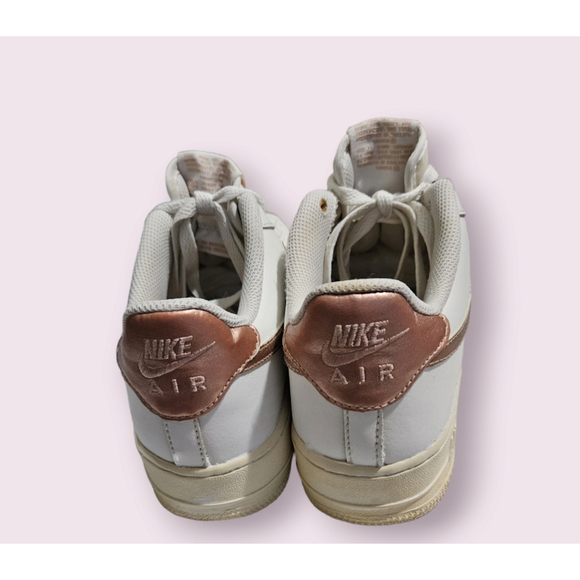 Nike Air Force 1 Low Summit White Metallic Red Bronze 314219-129 SZ 7Y - Picture 10 of 12